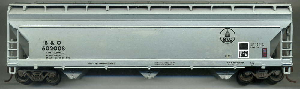 [Baltimore & Ohio ACF Centerflow 3-Bay Covered Hopper]