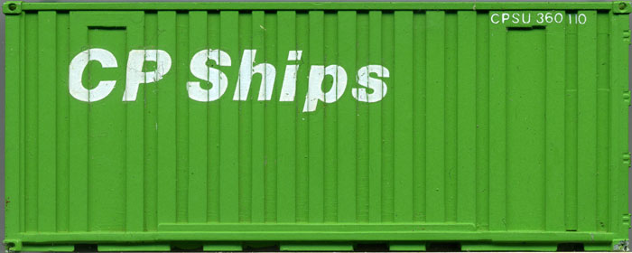 [CP Ships 20' Corrugated-Side Container]