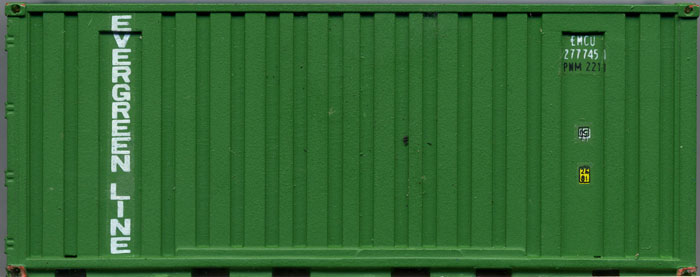 [Evergreen Marine 20' Corrugated-Side Container]