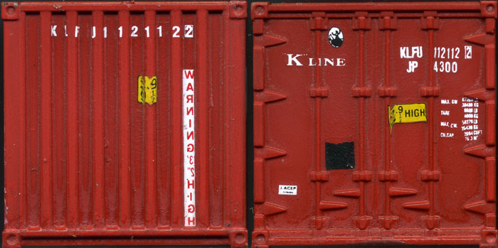 [Kawasaki Kisen Kaisha 40' Corrugated-Side Container #112112]