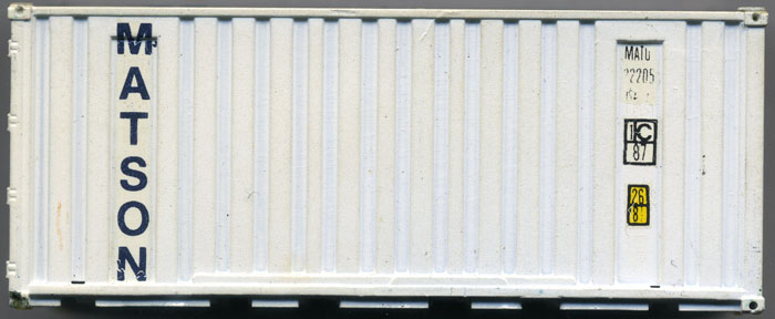 [Matson 20' Corrugated-Side Container]