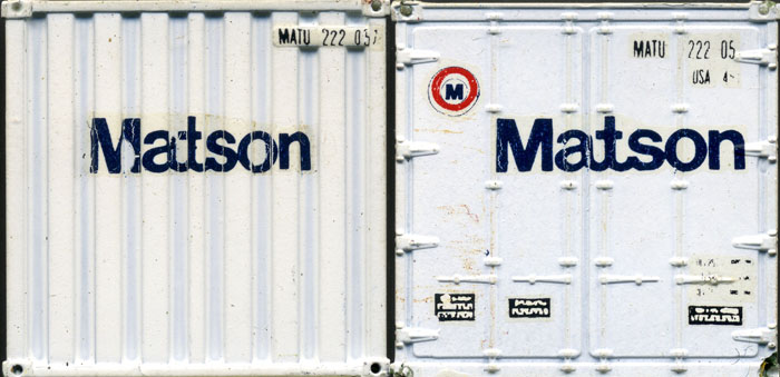 [Matson 20' Corrugated-Side Container]