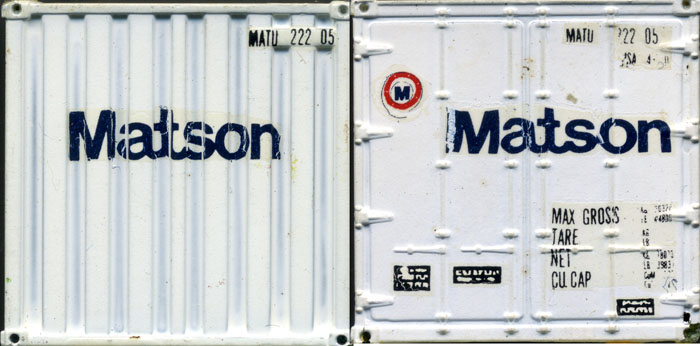 [Matson 20' Corrugated-Side Container]