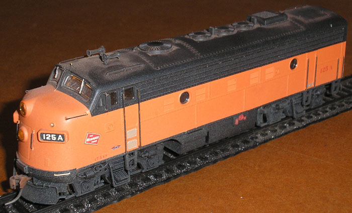 [Milwaukee Road EMD F-7A Locomotive #125A]