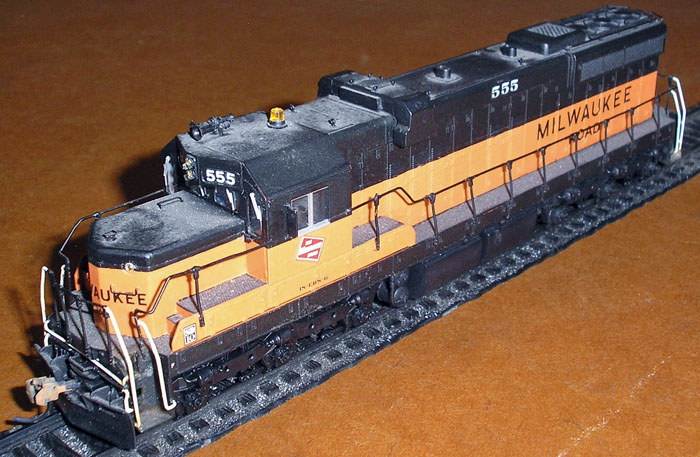 [Milwaukee Road EMD SD-10 Locomotive #555]