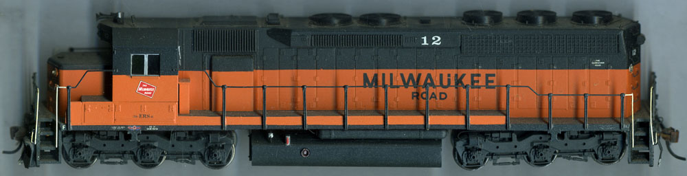 [Milwaukee Road EMD SD-45 Locomotive #12]