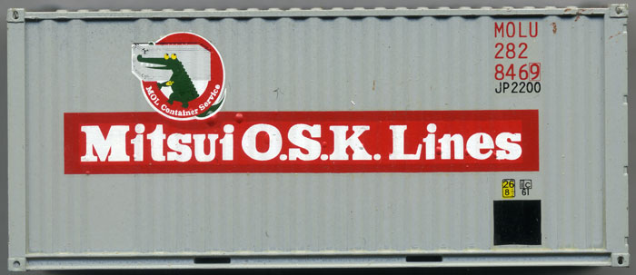 [Mitsui OSK Lines 20' Corrugated-Side Container #282846]