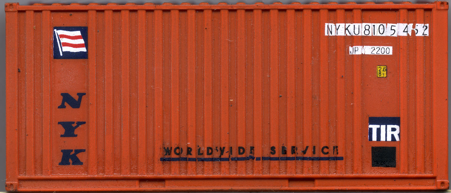 [Nippon Yusen Kaisha 20' Corrugated-Side Container #810452]