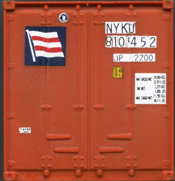 [Nippon Yusen Kaisha 20' Corrugated-Side Container #810452]